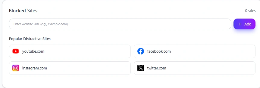 Facebook added to Mindova Blocked Sites